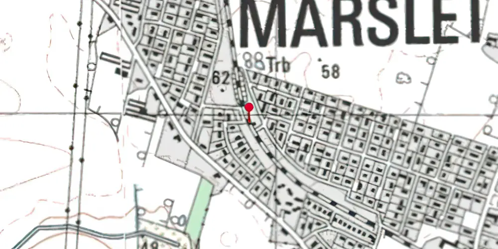Historisk kort over Mølleparken Trinbræt [1973-2016]