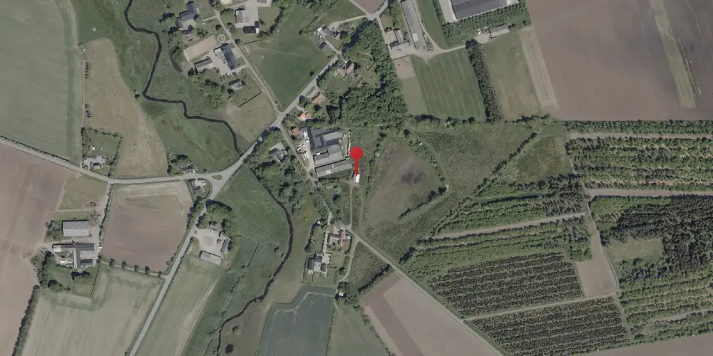 Historisk kort over Neder Jerstal Station Historisk kort over Neder Jerstal Station