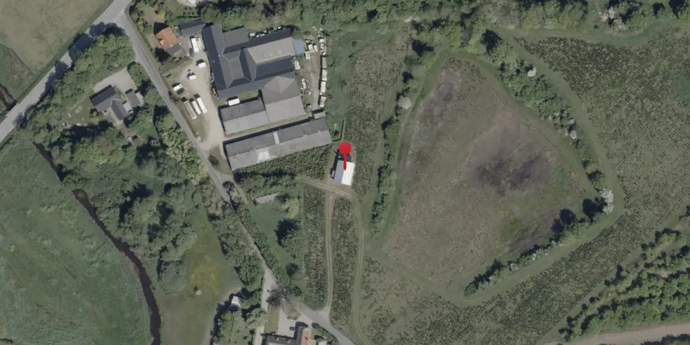 Historisk kort over Neder Jerstal Station Historisk kort over Neder Jerstal Station