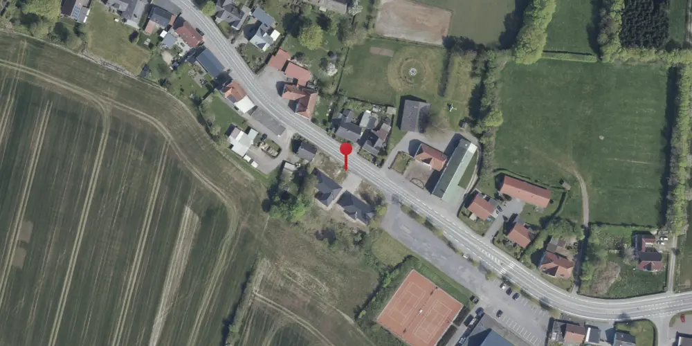 Historisk kort over Neder-Tandslet Station