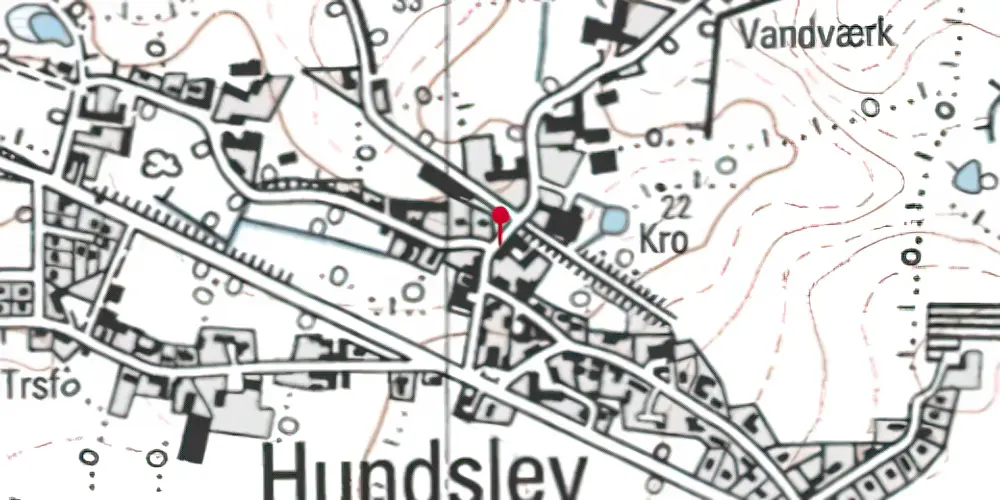 Historisk kort over Notmark-Hundslev Stationskro Historisk kort over Notmark-Hundslev Stationskro