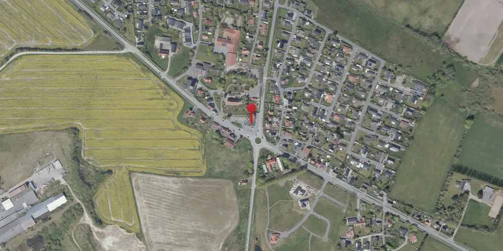 Historisk kort over Nybøl Station