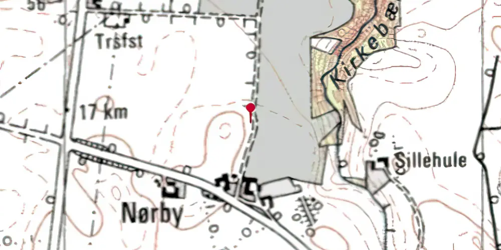 Historisk kort over Nørby Trinbræt Historisk kort over Nørby Trinbræt