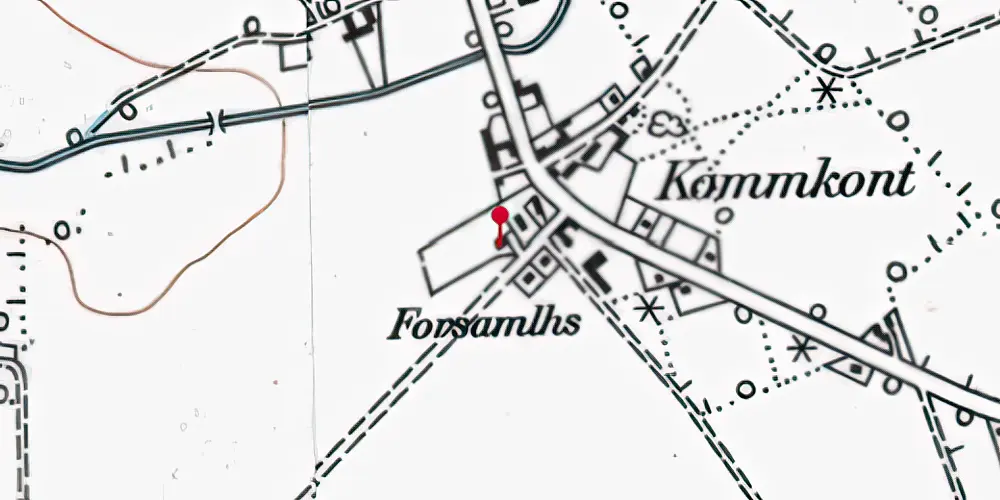 Historisk kort over Nørre-Hostrup Station Historisk kort over Nørre-Hostrup Station