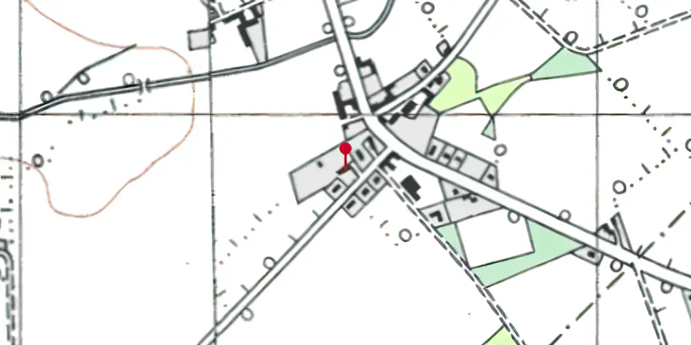 Historisk kort over Nørre-Hostrup Station Historisk kort over Nørre-Hostrup Station