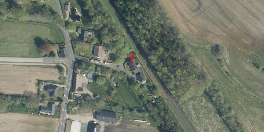 Historisk kort over Nørre Kollund Billetsalgssted