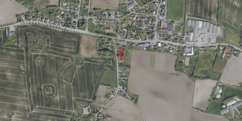 Historisk kort over Over-Tandslet Station Historisk kort over Over-Tandslet Station