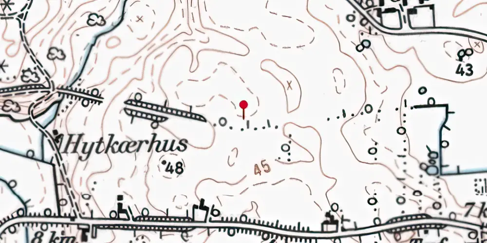 Historisk kort over Pamhule Trinbræt Historisk kort over Pamhule Trinbræt