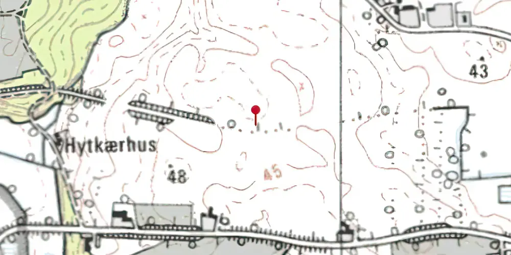 Historisk kort over Pamhule Trinbræt Historisk kort over Pamhule Trinbræt