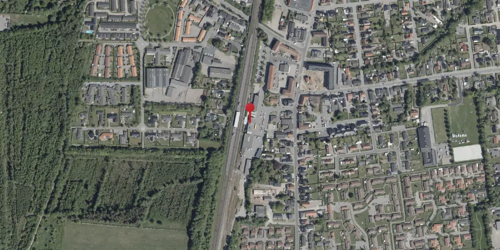 Historisk kort over Rødekro Station Historisk kort over Rødekro Station