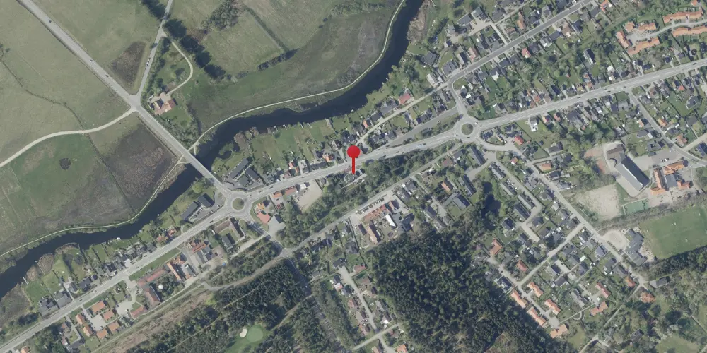 Historisk kort over Resenbro Station Historisk kort over Resenbro Station