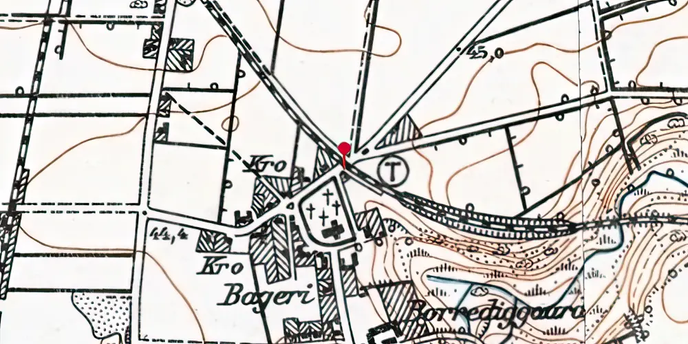 Historisk kort over Rise Billetsalgssted Historisk kort over Rise Billetsalgssted