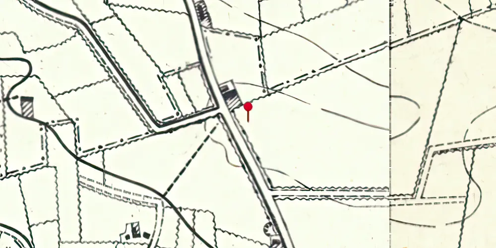 Historisk kort over Roager Station Historisk kort over Roager Station