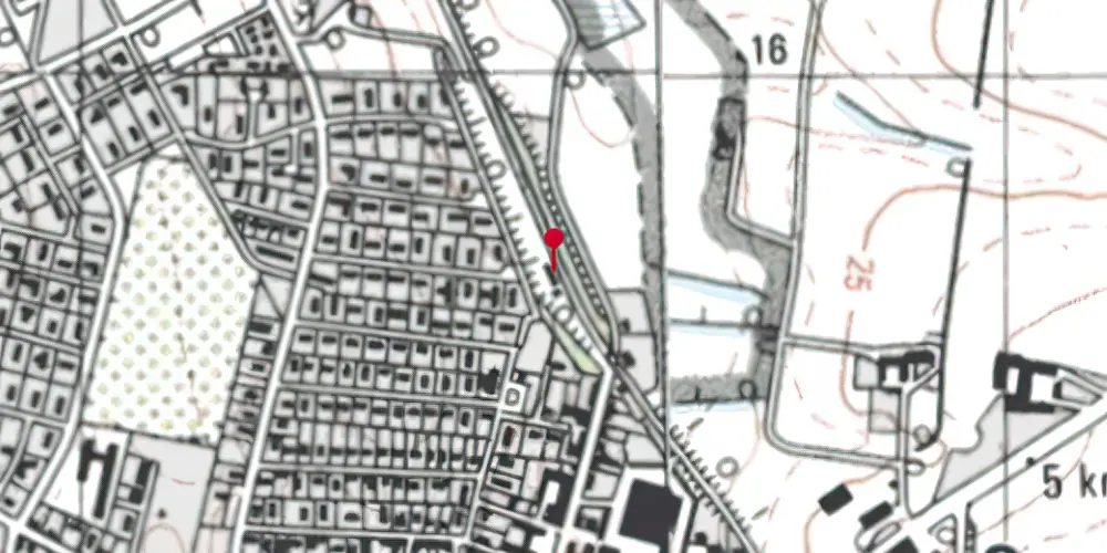 Historisk kort over Roslev Station