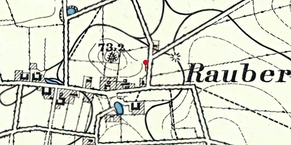 Historisk kort over Rugbjerg Stationskro Historisk kort over Rugbjerg Stationskro