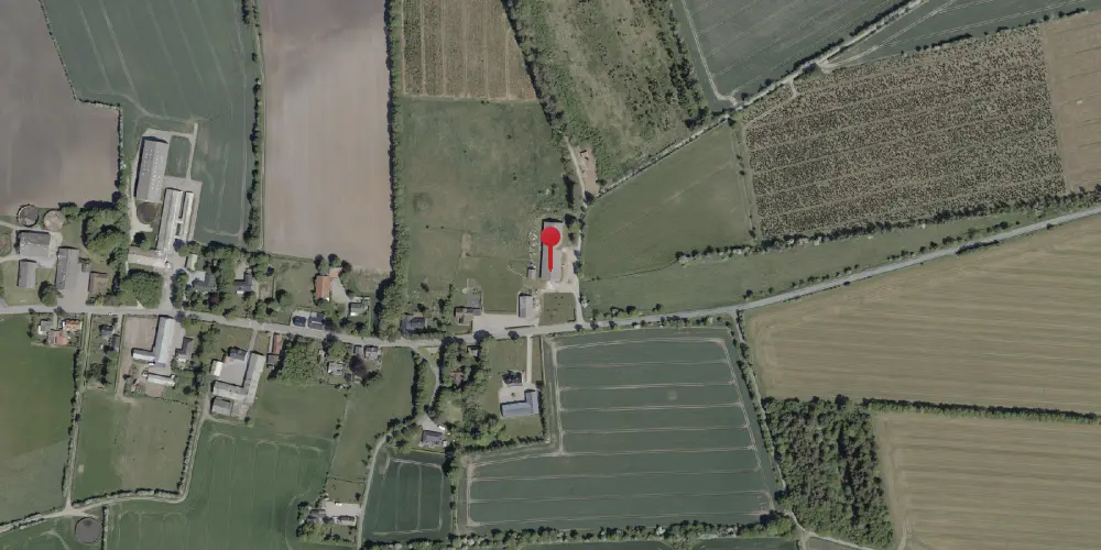 Historisk kort over Rugbjerg Stationskro Historisk kort over Rugbjerg Stationskro