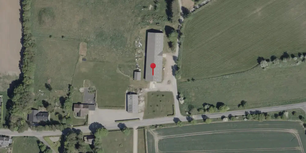 Historisk kort over Rugbjerg Stationskro Historisk kort over Rugbjerg Stationskro