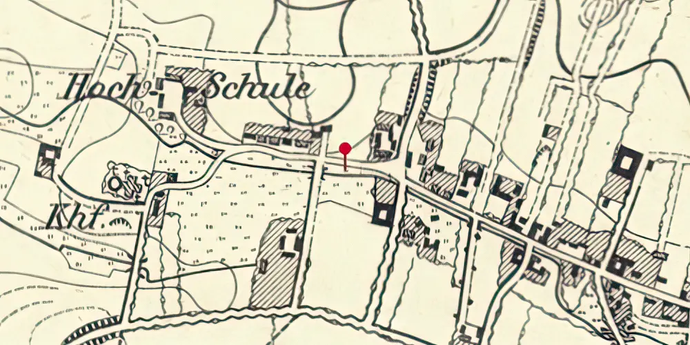 Historisk kort over Rødding Amtsbanegård Historisk kort over Rødding Amtsbanegård