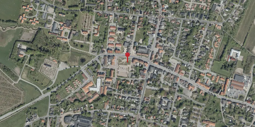 Historisk kort over Rødding Amtsbanegård Historisk kort over Rødding Amtsbanegård