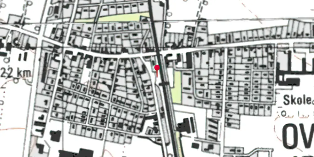 Historisk kort over Over-Jerstal Trinbræt Historisk kort over Over-Jerstal Trinbræt