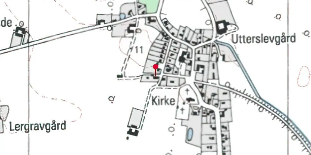 Historisk kort over Kastager Station