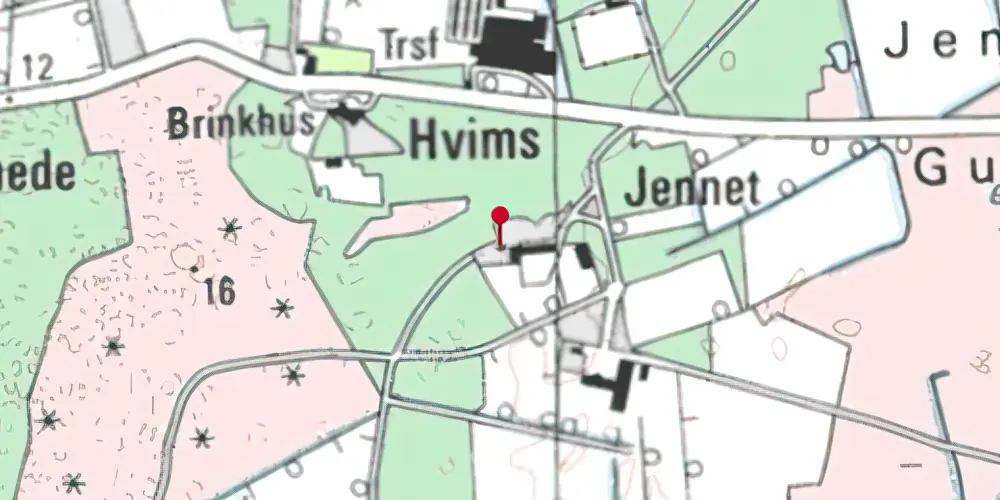 Historisk kort over Råbjerglejren Station