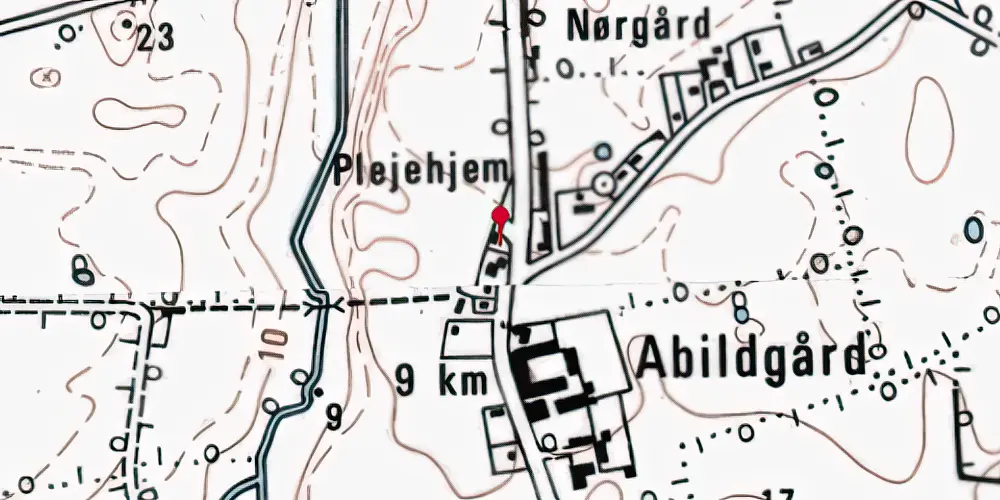 Historisk kort over Sillerup Station