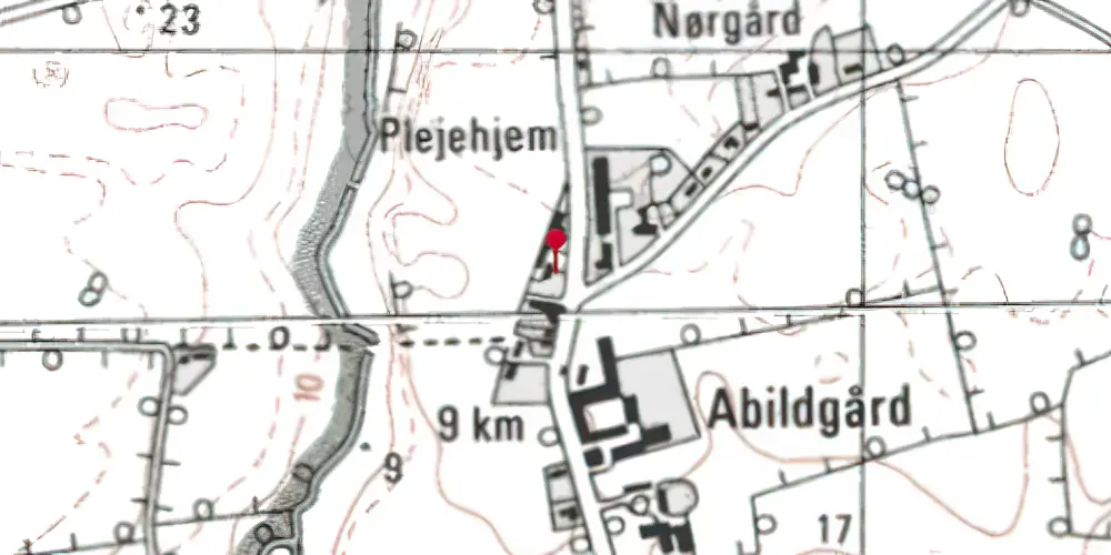 Historisk kort over Sillerup Station