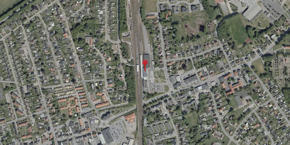 Historisk kort over Vojens Station Historisk kort over Vojens Station