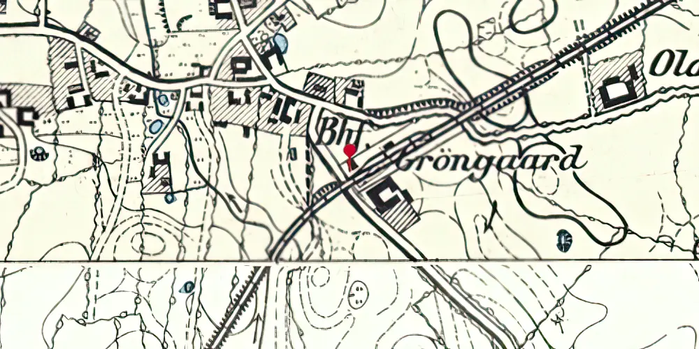 Historisk kort over Simmersted Station