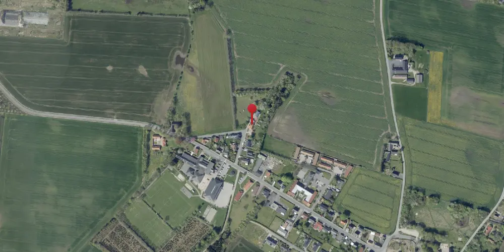 Historisk kort over Sjørslev Station