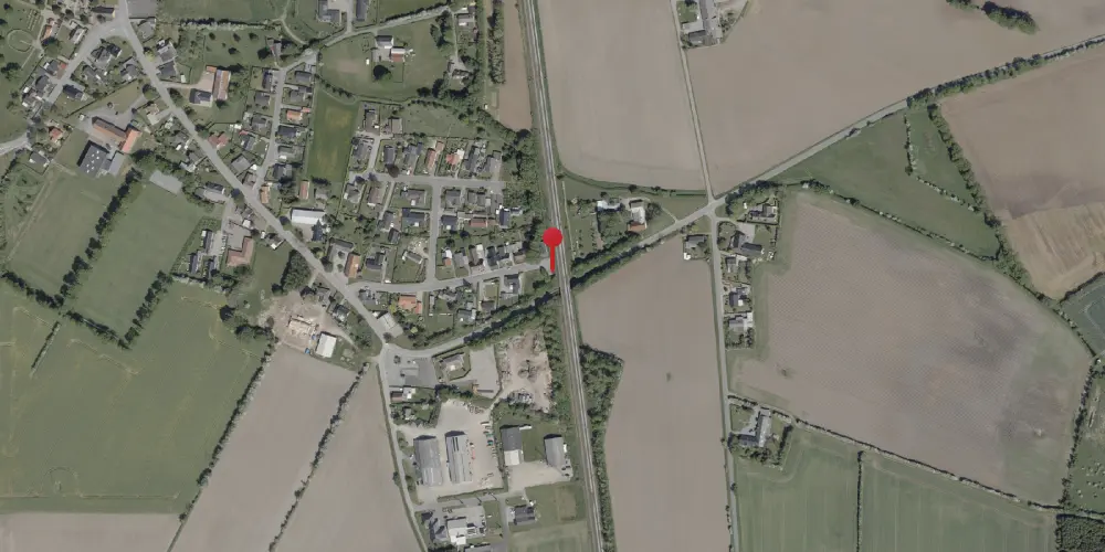 Historisk kort over Jegerup Trinbræt Historisk kort over Jegerup Trinbræt