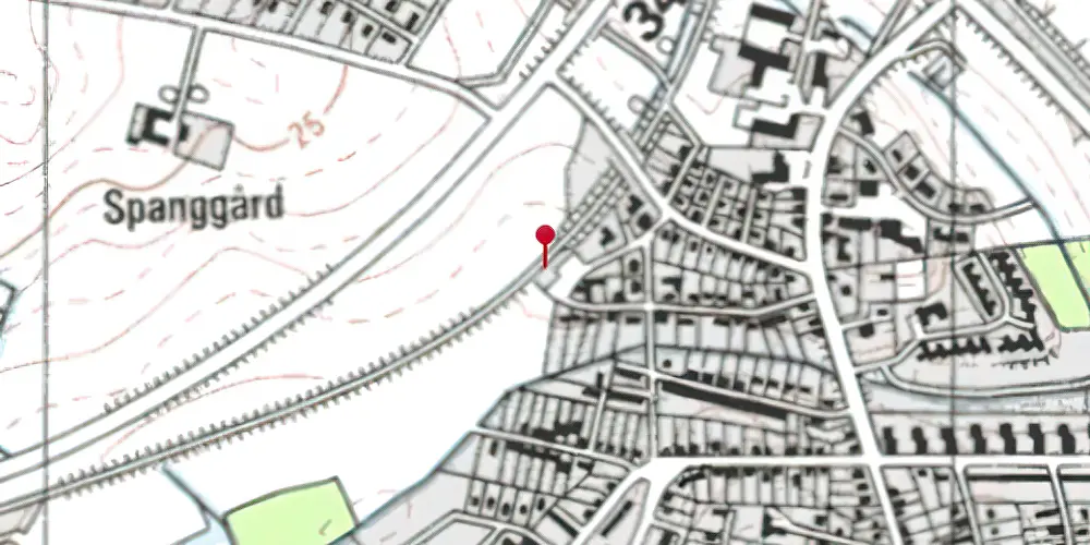 Historisk kort over Skive Nord Trinbræt