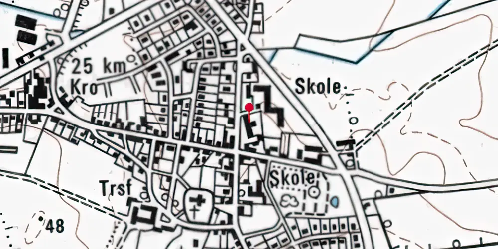 Historisk kort over Skodborg Amtsbanegård Historisk kort over Skodborg Amtsbanegård