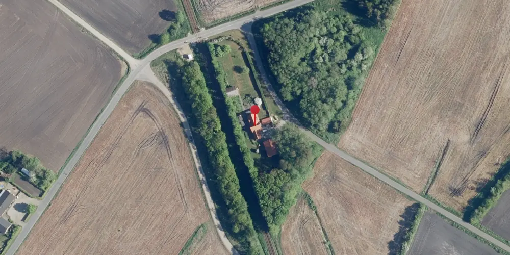 Historisk kort over Skodsbøl Station