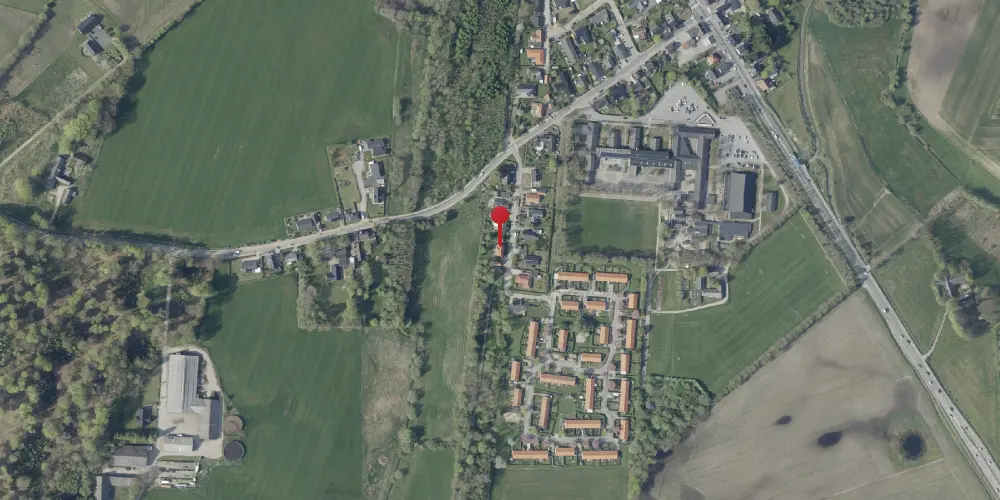 Historisk kort over Skægkær Station