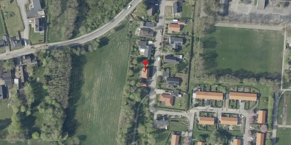 Historisk kort over Skægkær Station