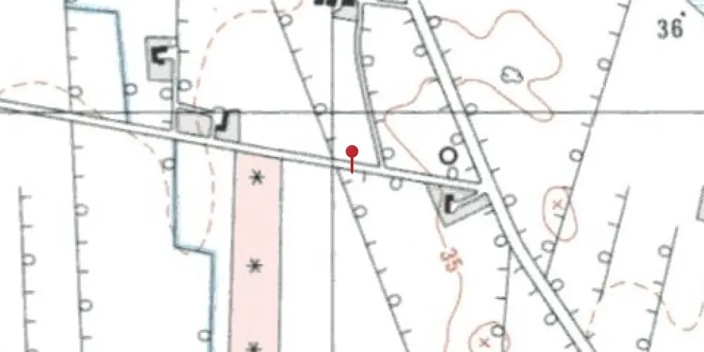 Historisk kort over Skærsig Trinbræt