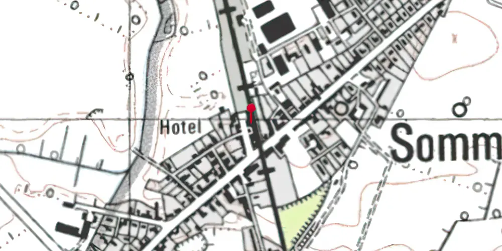 Historisk kort over Sommersted Station [1866-1971]