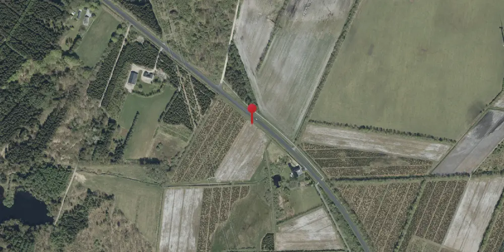 Historisk kort over Skjødebro Trinbræt