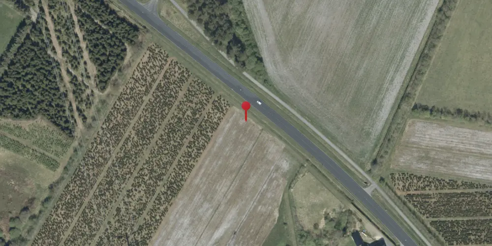 Historisk kort over Skjødebro Trinbræt