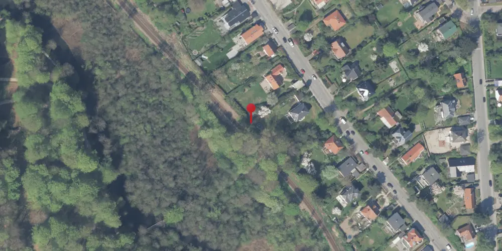 Historisk kort over Slotsparken Trinbræt