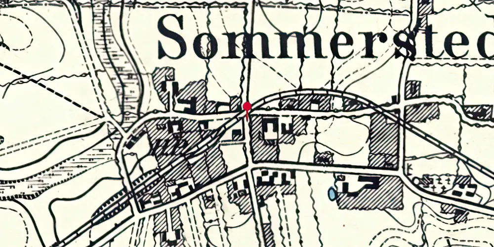 Historisk kort over Sommersted By Station Historisk kort over Sommersted By Station