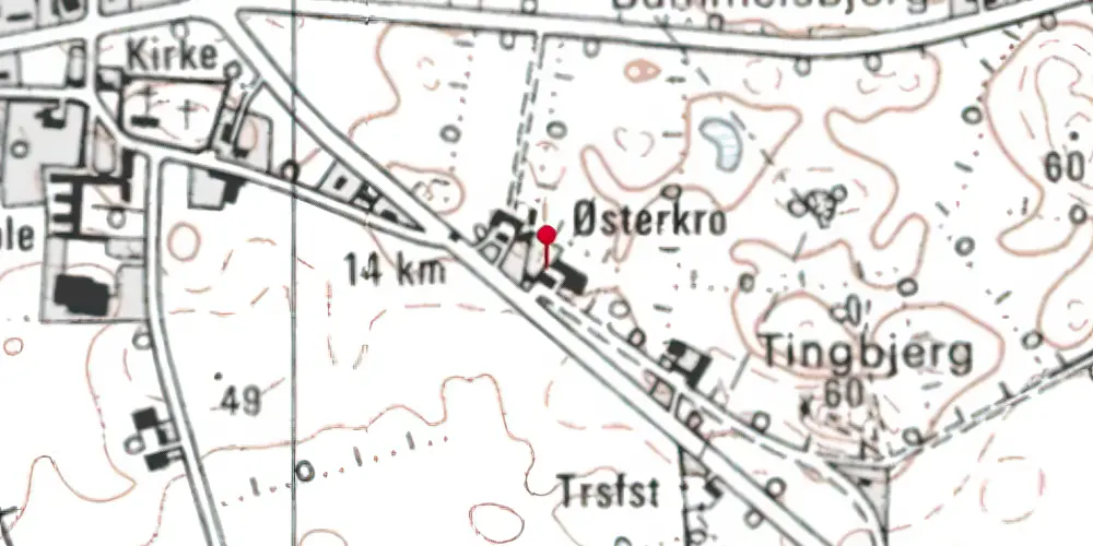 Historisk kort over Sommersted Øst Holdeplads