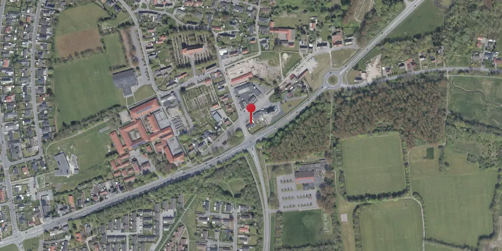 Historisk kort over Spang Station