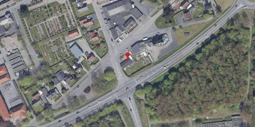 Historisk kort over Spang Station