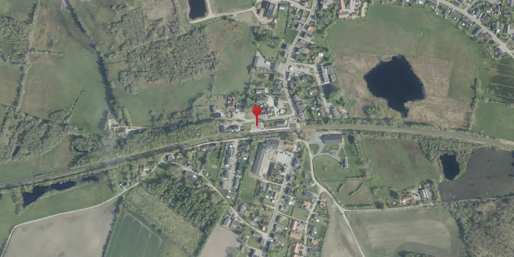 Historisk kort over Sparkær Trinbræt