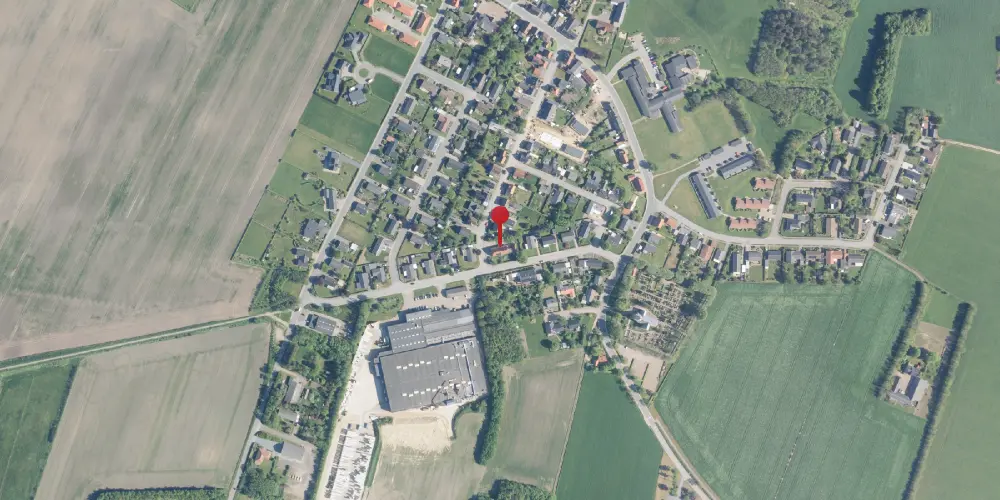 Historisk kort over Spøttrup (Rødding) Station Historisk kort over Spøttrup (Rødding) Station