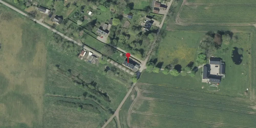 Historisk kort over Starup Holdeplads med sidespor