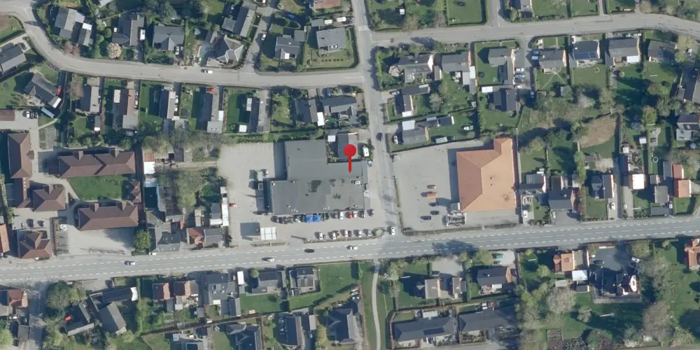 Historisk kort over Stensved Station